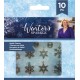 Crafter's Companion Winter's Sparkle Snowflake Metal Charms 10pz