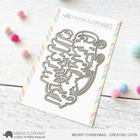 Mama Elephant MERRY CHRISTMAS WISHES CUTS