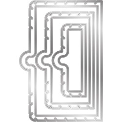 Gemini Door Reveal Stamp & Die Rectangle