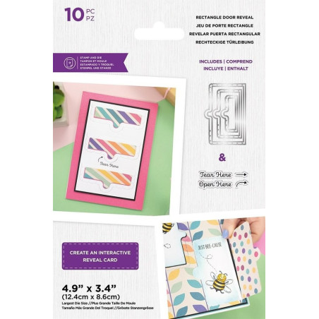 Gemini Door Reveal Stamp & Die Rectangle