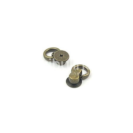 Maniglia con Anello e Rivetto - Bronzo