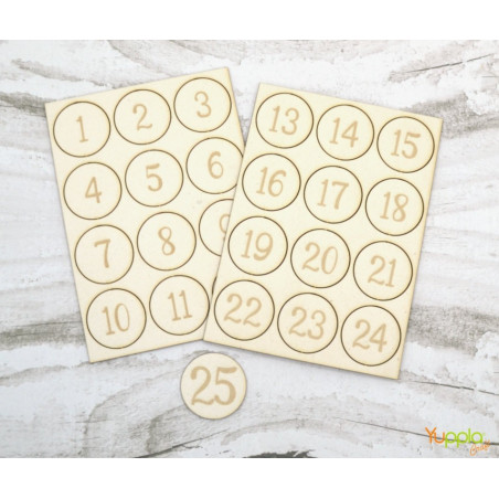YupplaCraft Legnetti Numeri Dell'Avvento
