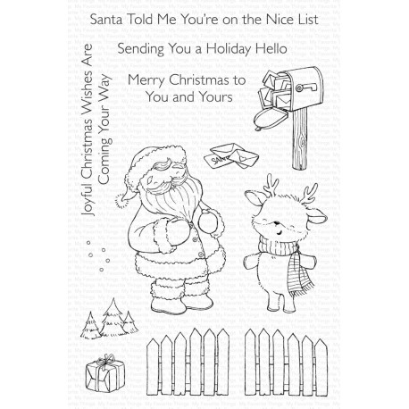 My Favorite Things Holiday Hello Clear Stamps