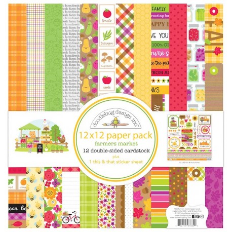 Doodlebug Design Farmers Market Paper Pack 30x30cm