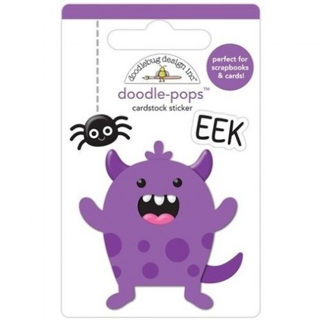 Doodlebug Design Eek! Doodle-Pops 3D Stickers