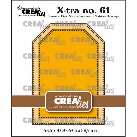Crealies Xtra no. 61 ATC Tag with Dots