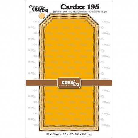 Crealies Cardzz Dies no. 195 Slimline Tags with Dots