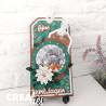 Crealies Cardzz Dies no. 194 Slimline Tags with Stitchline
