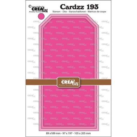 Crealies Cardzz Dies no. 193 Slimline Tags Smooth