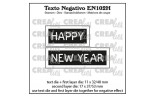 Crealies Text Negativo Dies no. 102H HAPPY NEW YEAR