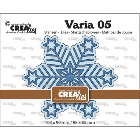 Crealies Varia Dies no. 05 Geometric Snowflake Big