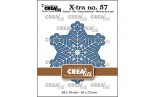Crealies X-tra Dies no. 57 Geometric Snowflake Small