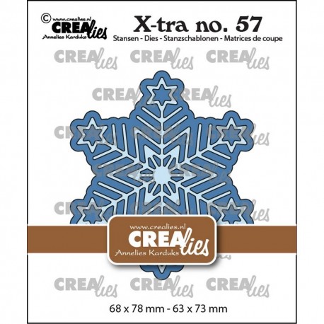 Crealies X-tra Dies no. 57 Geometric Snowflake Small