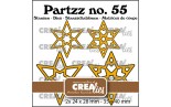 Crealies Partzz Dies no. 55 Stars 4x