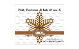 Crealies Foil, Emboss & Ink it Plates no. 03 Geometric Snowflake Big