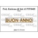 Crealies Foil, Emboss & Ink it Plates no. 04H BUON ANNO (orizzontale)