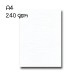 10 fogli Cartoncino Trama Lino A4 White 240 gsm