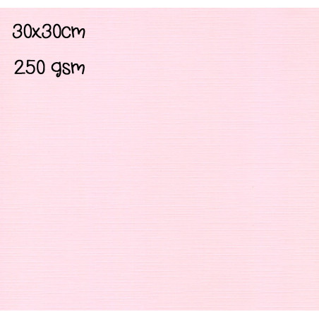 Cartoncino effetto LINO BABY PINK 250 gms 30x30cm