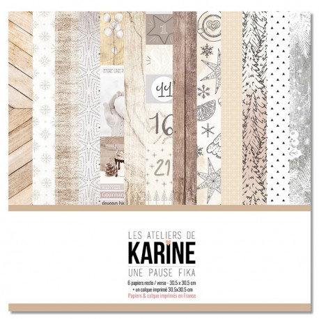 Les Ateliers de Karine Une Pause Fika Collection 30x30cm