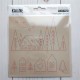 Les Ateliers de Karine Sewing Stencil Une pause Fika Village de Noel