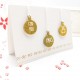 MODASCRAP CHIPBOARD - CHRISTMAS BALL GOLD MSCBO-001