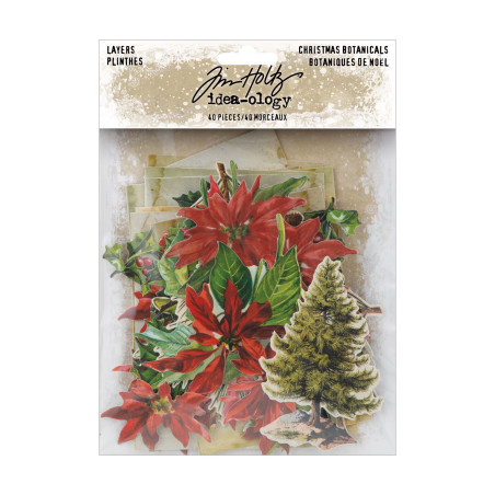 Idea-ology Tim Holtz Layers Christmas Botanicals