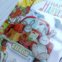 Craft Consortium Happy Harvest Apples Clear Stamps