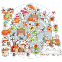 Craft Consortium Happy Harvest Chipboard Ephemera