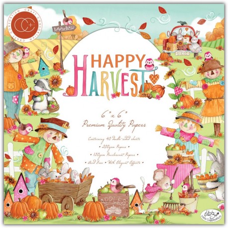 Craft Consortium Happy Harvest Paper Pad 15x15cm