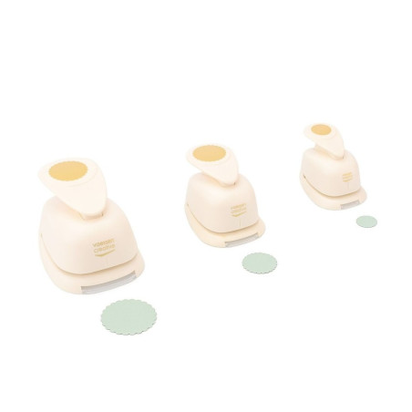 Set Perforatori Cerchi Scallop 3pz