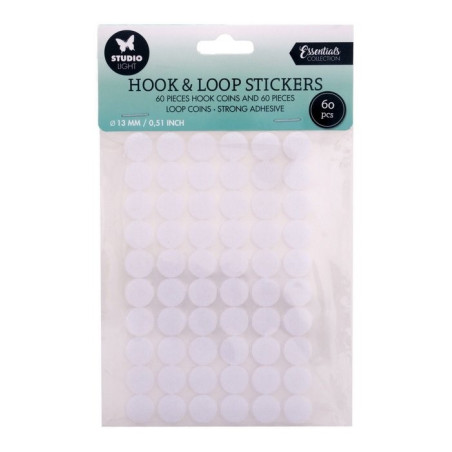 StudioLight HOOK & LOOP 13 mm - Applicazioni tonde in velcro