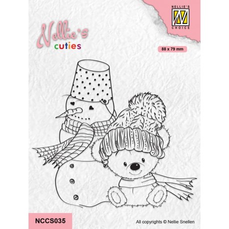 Nellie's Choice Clearstamp Winter Friends Cuties