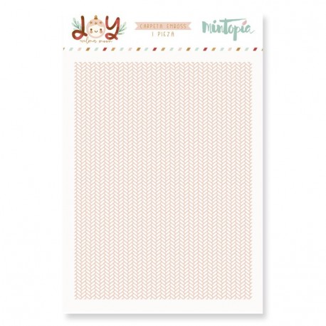 Mintopia Embossing Folder Intreccio