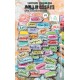 Aall & Create Ephemera Die-cuts Tiny Words Color 140pz