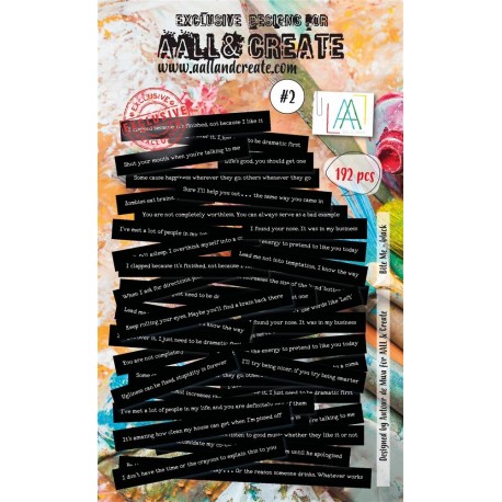 Aall & Create Ephemera Die-cuts Bite Me Black 192pz