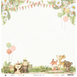Foglio Piatek Paper WOODLAND CUTIES 01 30x30cm