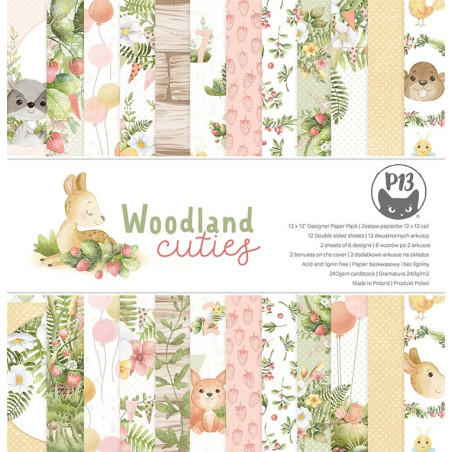 Piatek WOODLAND CUTIES Paper Pad 30x30cm
