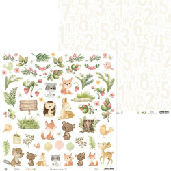 Piatek WOODLAND CUTIES Paper Pad 30x30cm