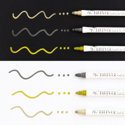 Nuvo Dual Tip Dot Markers Metallic