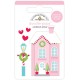 Doodlebug Design Sugarplum Street Doodle-Pops 3D Stickers