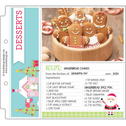 Doodlebug Design Candy Cane Lane Recipe Cards
