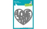 LAWN FAWN Giant Outlined Love Ya Cuts