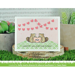 LAWN FAWN Heart Garland Backdrop Landscape Cuts
