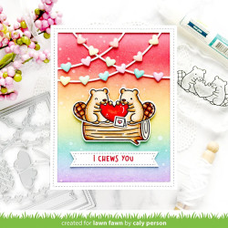 LAWN FAWN Heart Garland Backdrop Portrait Cuts