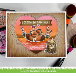 Lawn Cuts Background Hot Foil Plate Woodgrain