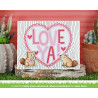 Lawn Cuts Background Hot Foil Plate Woodgrain