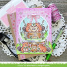 Lawn Fawn Falling Hearts Background Stencil
