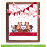 Lawn Fawn Falling Hearts Background Stencil