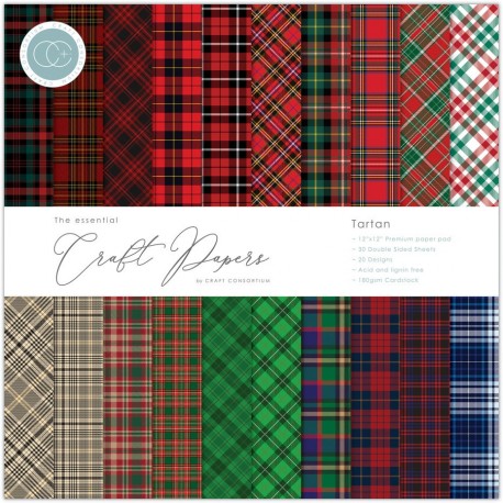 Craft Consortium Tartan Paper Pad 30x30cm