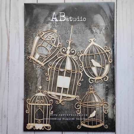 ABstudio Chipboard BIRDHOUSE ID-187